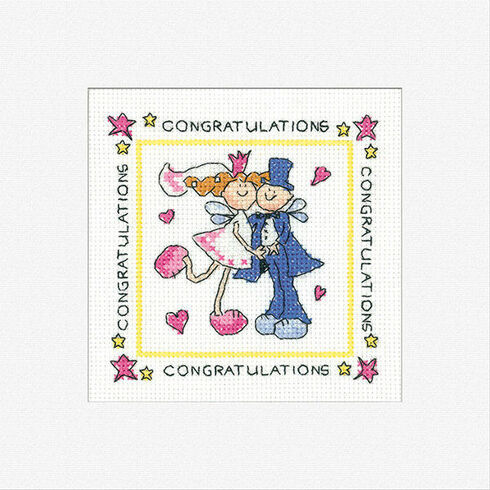 Fairy Wedding Cross Stitch Card Kit