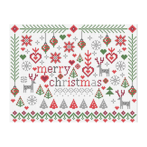 Little Merry Christmas Cross Stitch Kit