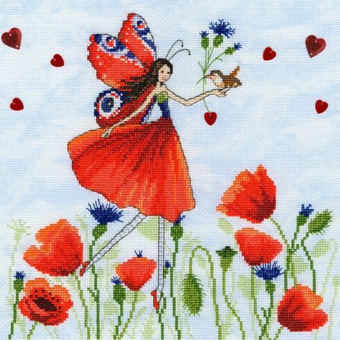 Summer Meadow Fairy Cross Stitch Kit