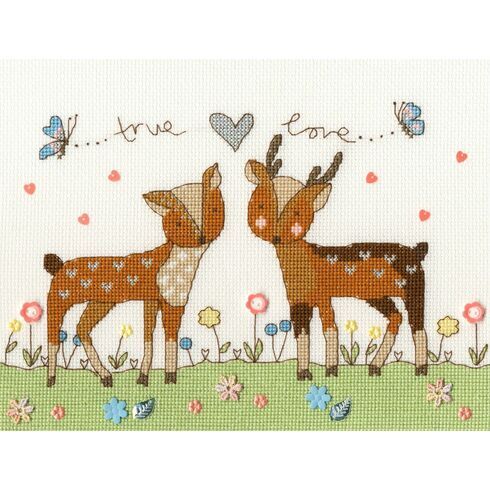 Love You Deerly Cross Stitch Kit