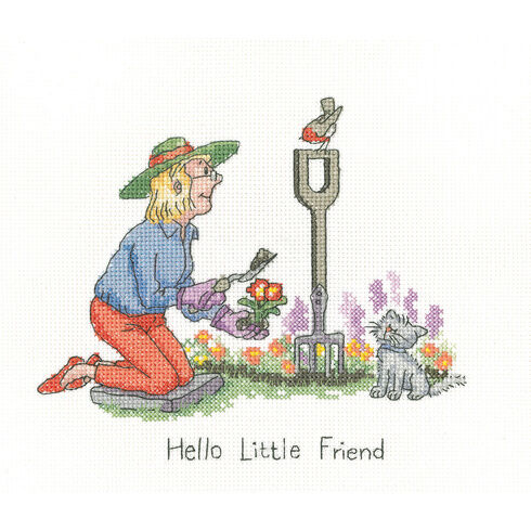 Hello Little Friend Cross Stitch Kit