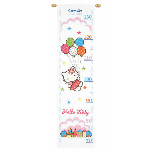 Hello Kitty Height Chart Cross Stitch Kit