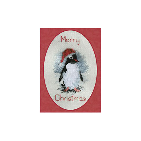 Penguin Christmas Card Cross Stitch Kit