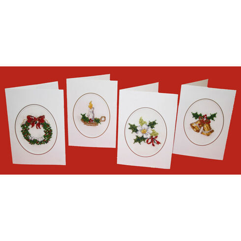 Christmastide Cross Stitch Christmas Card Kits (Set of 4)
