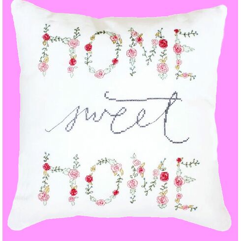 Home Sweet Home Cross Stitch Cushion Kit