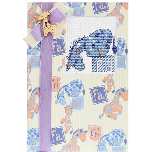 Giraffe Cross Stitch Card Kit