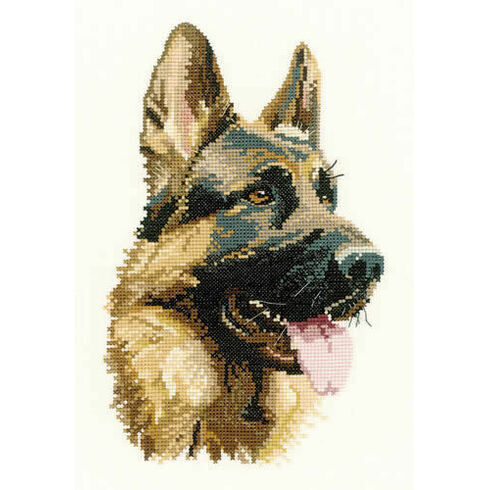 Cash German Shepherd Dog Cross Stitch Kit