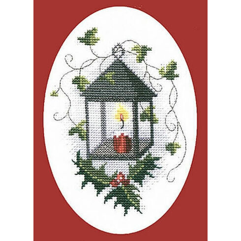 Lantern Christmas Card Cross Stitch Kit