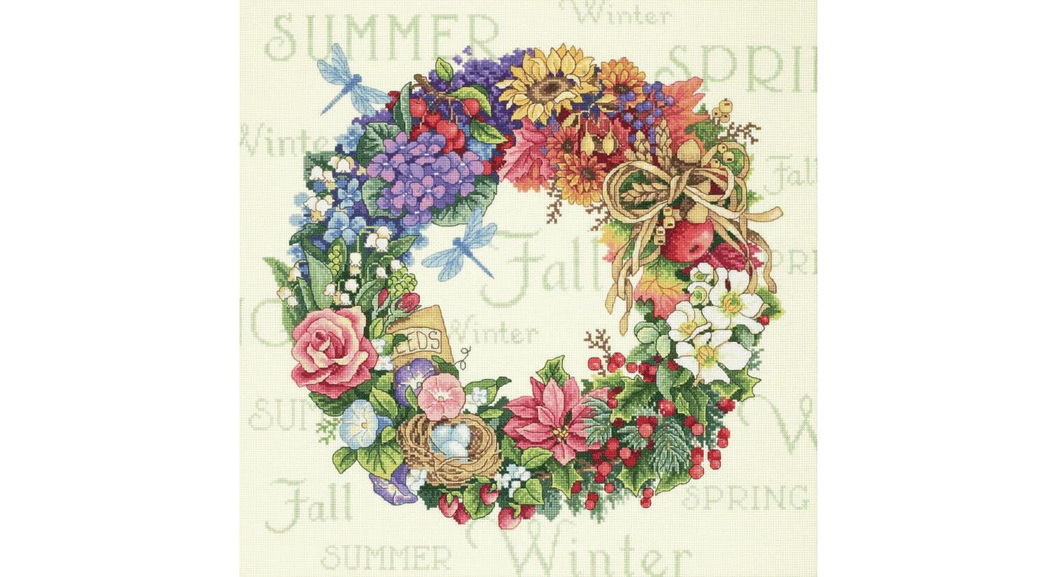 Wreath For All Seasons Cross Stitch Kit only £43.20