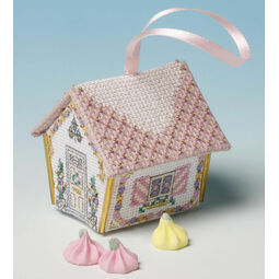 Sugared Almonds Gingerbread House 3D Cross Stitch Kit