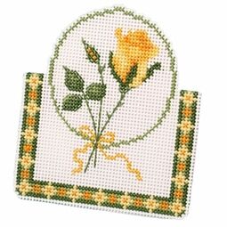 Yellow Rose Card 3D Cross Stitch Kit