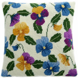 Pansy Garden Herb Pillow Tapestry Kit