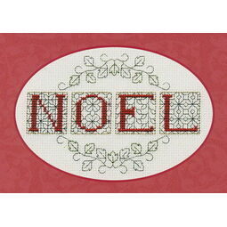 Noel Christmas Card Cross Stitch Kit