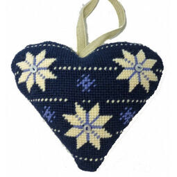 Scandinavian Lavender Heart Tapestry Kit