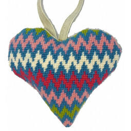 Bargello Lavender Heart Tapestry Kit