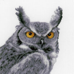 Grey Owl Cross Stitch Kit