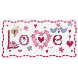 Love Word Cross Stitch Kit