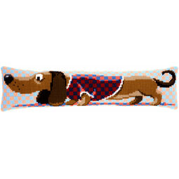 Dachshund In Jacket Draught Excluder Chunky Cross Stitch Kit