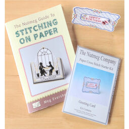 Nutmeg Guide To Stitching On Paper + 3D Greeting Card Butterfly Starter Kit