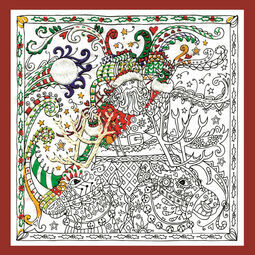 Zenbroidery - Santa's Sleigh Fabric Pack