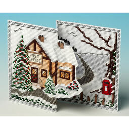 Christmas Post Deluxe 3D Cross Stitch Card Kit