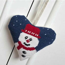 Snowman Tapestry Heart Kit
