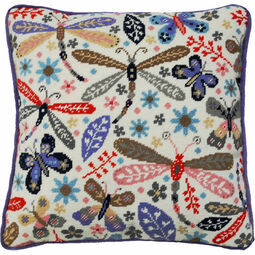 Dragonflies Tapestry Cushion Front Kit