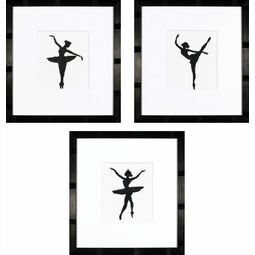 Ballet Silhouettes 1, 2 And 3 Cross Stitch Kits