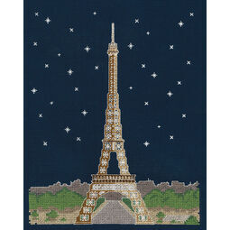 Paris By Night Glow In The Dark Cross Stitch Kit