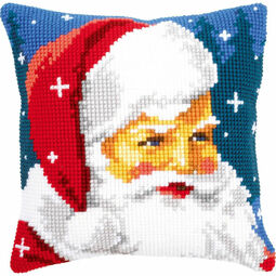 Kind Santa Chunky Cross Stitch Cushion Panel Kit