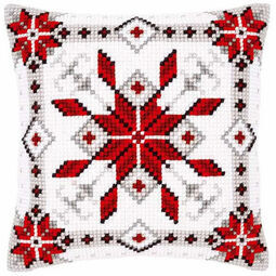 Snow Crystal 1 Chunky Cross Stitch Cushion Panel Kit