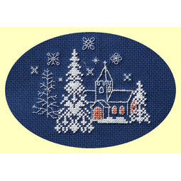 Let It Snow Cross Stitch Christmas Card Kit