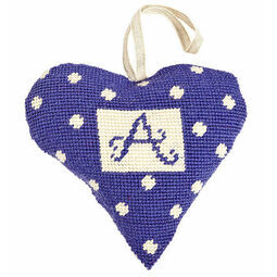 Purple Alphabet Lavender Heart Tapestry Kit