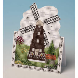 Windmill Card 3D Cross Stitch Kit