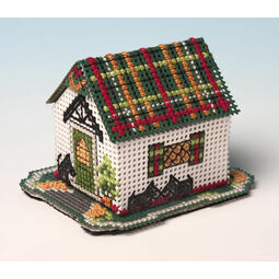 Tartan Cottage 3D Cross Stitch Kit