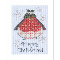 Arthur Robin Cross Stitch Christmas Card Kit