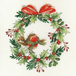 Robin Wreath Cross Stitch Kit