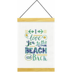 Beach And Back Banner Cross Stitch Kit