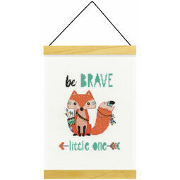 Be Brave Banner Cross Stitch Kit