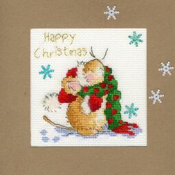 Counting Snowflakes Cross Stitch Christmas Card Kit