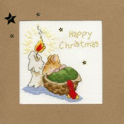 First Christmas Cross Stitch Christmas Card Kit