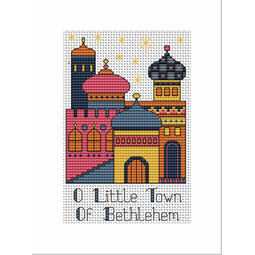 Bethlehem Gold Cross Stitch Christmas Card Kit