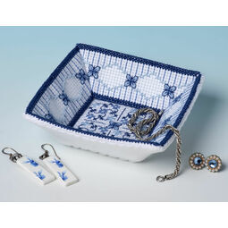 Lapis Lazuli Trinket Tray 3D Cross Stitch Kit