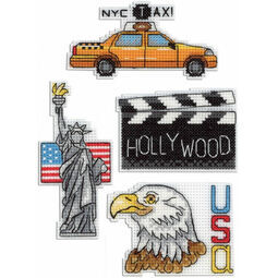 USA Magnets Cross Stitch Kit