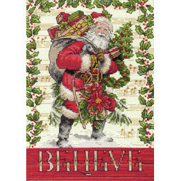 Believe In Santa Cross Stitch Kit