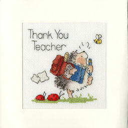 School's Out - Teacher Thank You Cross Stitch Card Kit