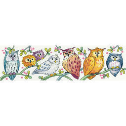 Owls On Parade Cross Stitch Kit