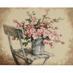 Roses On A White Chair Cross Stitch Kit