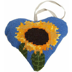 Sunflower Lavender Heart Tapestry Kit
