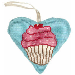 Cupcake Lavender Heart Tapestry Kit
